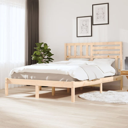 Bed Frame | Solid pine wood | 120 x 200 cm | Bed Frame | Rectangular