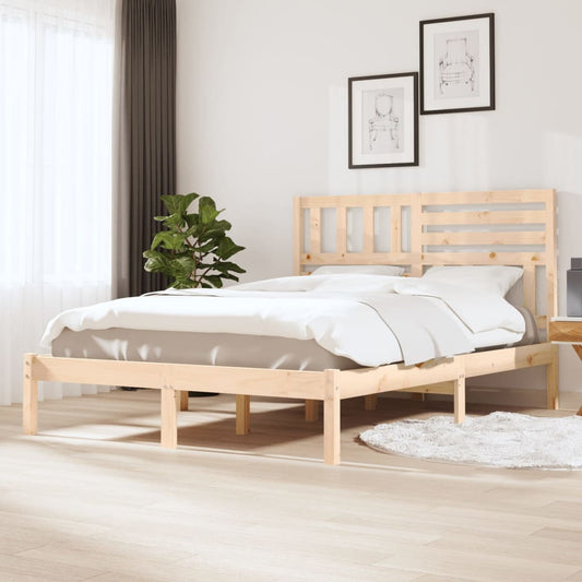 Bed Frame | Solid pine wood | 120 x 200 cm | Bed Frame | Rectangular