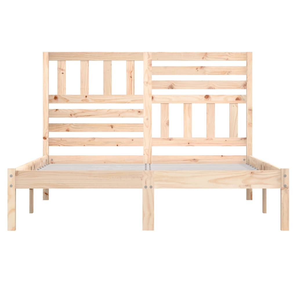 Bed Frame without Mattress Solid Wood Pine 160x200 cm