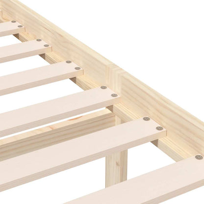 Bed Frame | Natural Wood | Solid Pinewood | Small Single | Modern