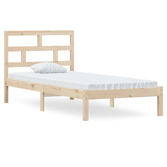 Bed Frame | Natural Pine | Solid pine wood, Plywood | Single | Durable