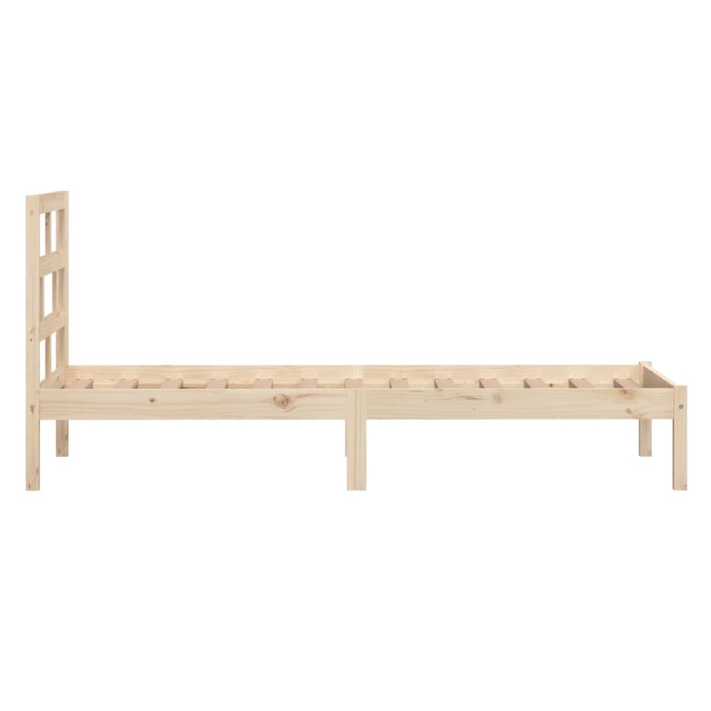 Bed Frame | Natural Pine | Solid pine wood, Plywood | Single | Durable