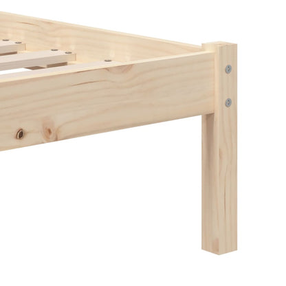 Bed Frame | Natural Pine | Solid pine wood, Plywood | Single | Durable