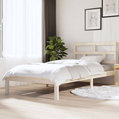 Bed Frame | Natural Pine | Solid pine wood, Plywood | Single | Durable