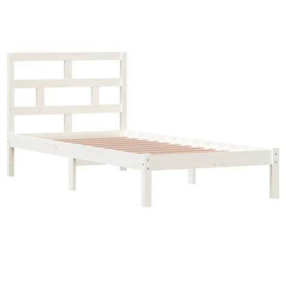 Bed Frame | White | Solid Pine Wood | Single | Single Bed Frame