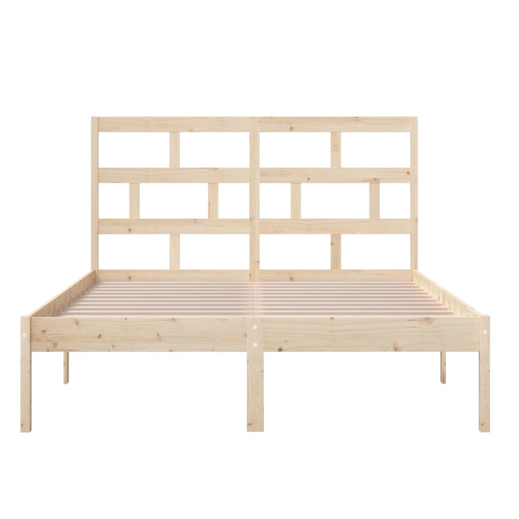 Bed Frame | Natural Pine | Solid Pine Wood | Double | Durable | Bed Frame