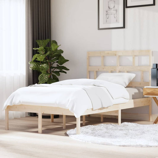 Bed Frame | Natural Pine | Solid Pine Wood | Double | Durable | Bed Frame