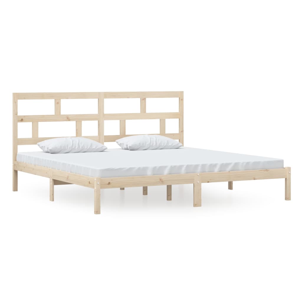 Bed Frame | Natural Wood | Solid Pine wood | Double | Durable | Bed Frame