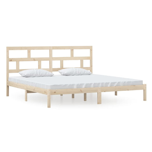 Bed Frame | Natural Wood | Solid Pine wood | Double | Durable | Bed Frame