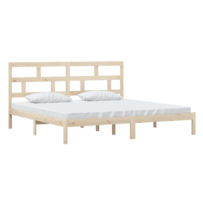 Bed Frame | Natural Wood | Solid Pine wood | Double | Durable | Bed Frame