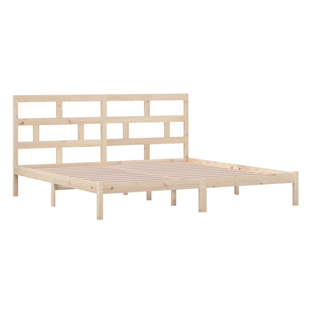 Bed Frame | Natural Wood | Solid Pine wood | Double | Durable | Bed Frame