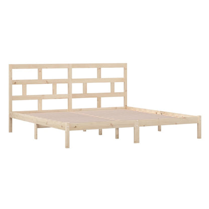 Bed Frame | Natural Wood | Solid Pine wood | Double | Durable | Bed Frame