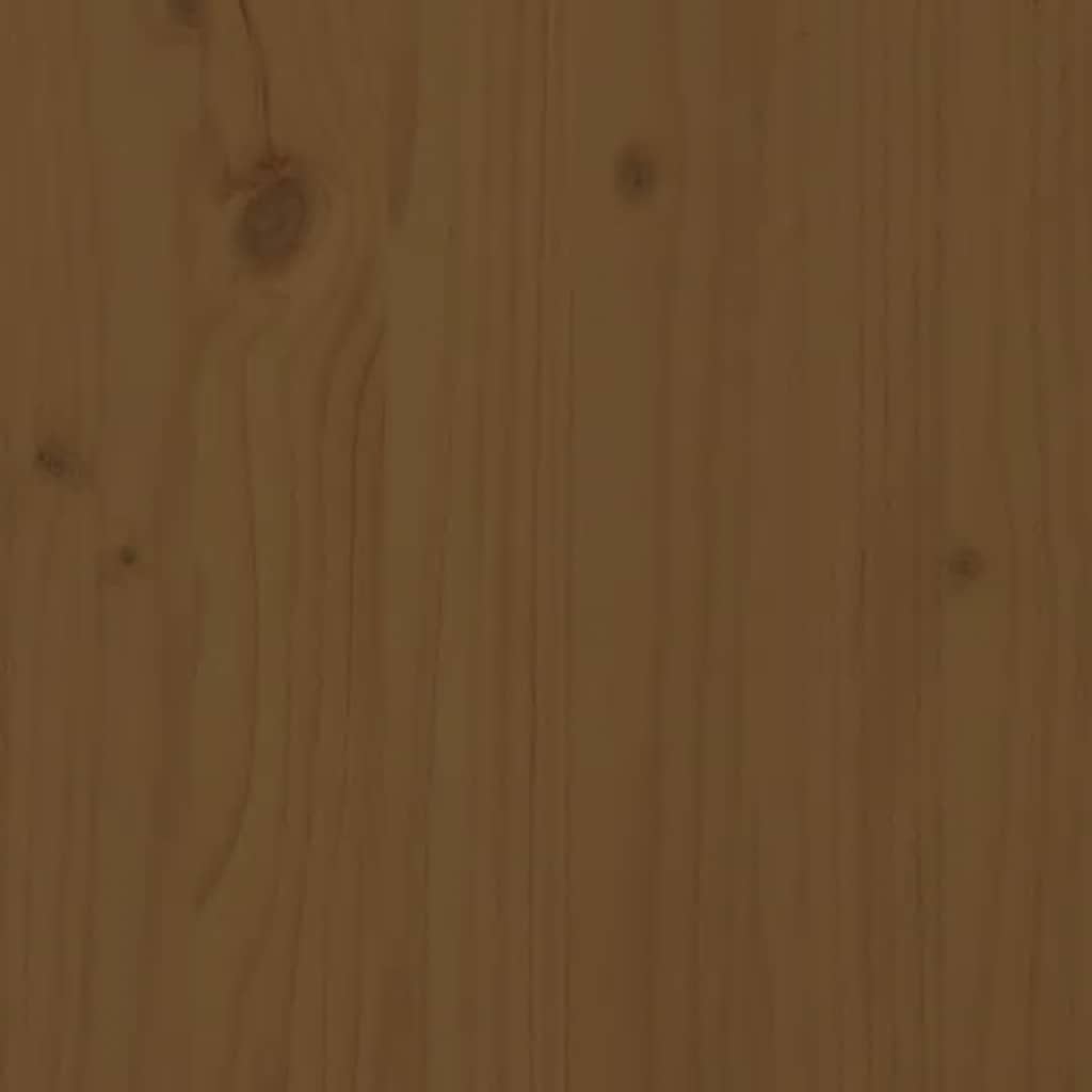 Bed Frame | Honey brown | Solid Pine Wood | 200x200 cm | Bed Frame