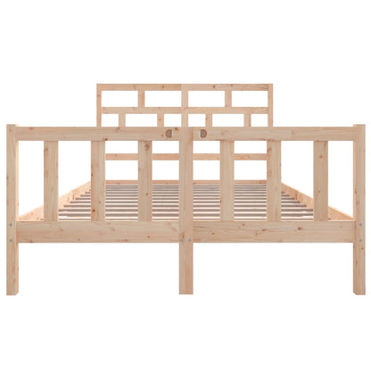 3101358 vidaXL Bed Frame without Mattress Solid Wood 160x200 cm (810092+814204)