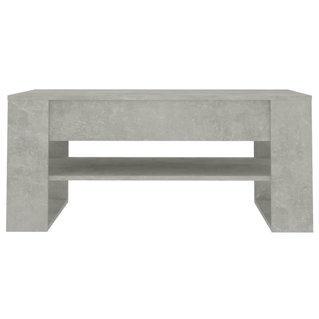 810903 vidaXL Coffee Table Concrete Grey 102x55x45 cm Engineered Wood