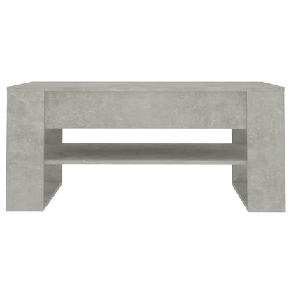 810903 vidaXL Coffee Table Concrete Grey 102x55x45 cm Engineered Wood