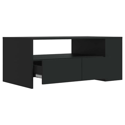 Coffee Table Black 102x55x42 cm Engineered Wood