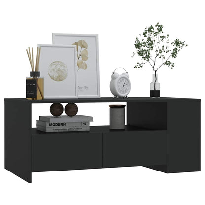 Coffee Table Black 102x55x42 cm Engineered Wood