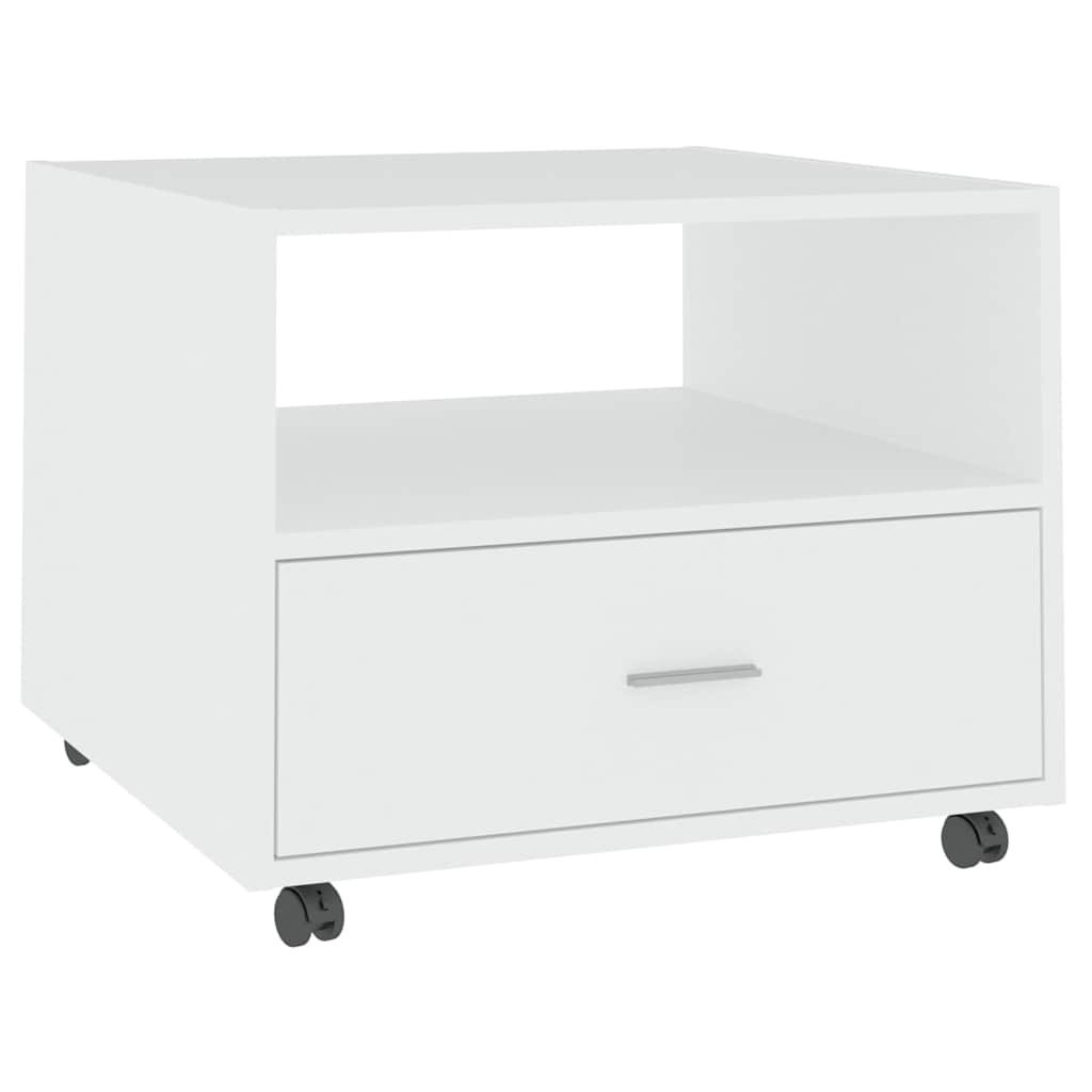 Coffee Table White 55x55x40 cm Engineered Wood