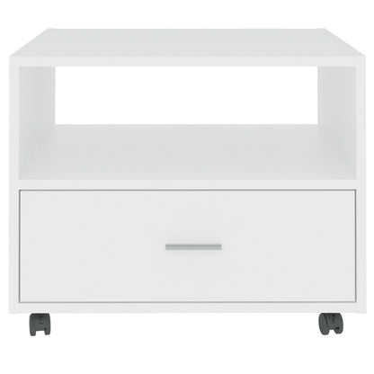 Coffee Table White 55x55x40 cm Engineered Wood