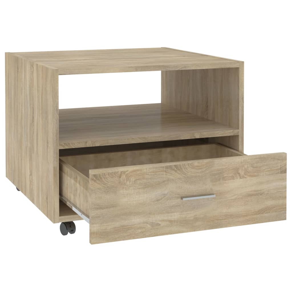Coffee Table Sonoma Oak 55x55x40 cm Engineered Wood