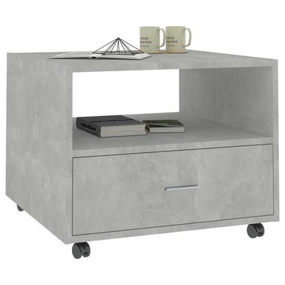 Coffee Table Concrete Grey 55x55x40 cm Engineered Wood