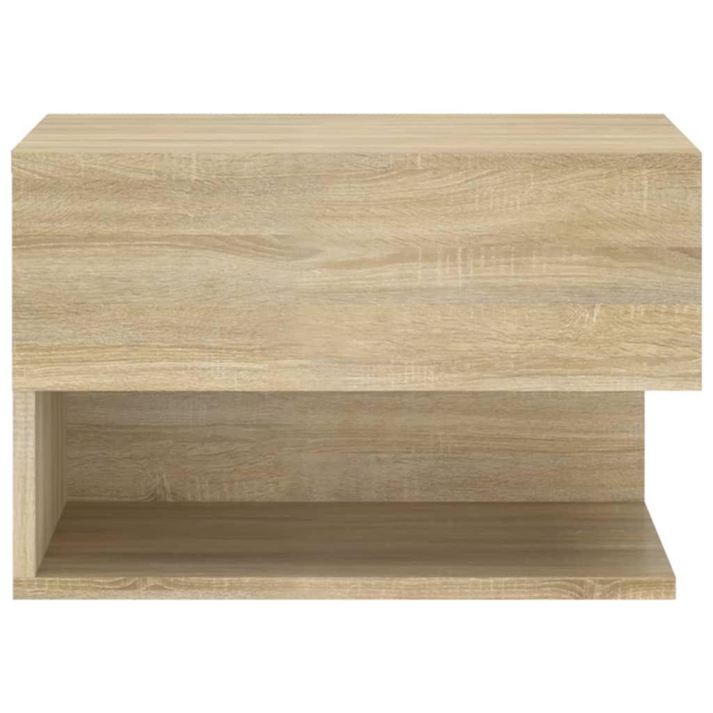 810960 vidaXL Wall-mounted Bedside Cabinets 2 pcs Sonoma Oak