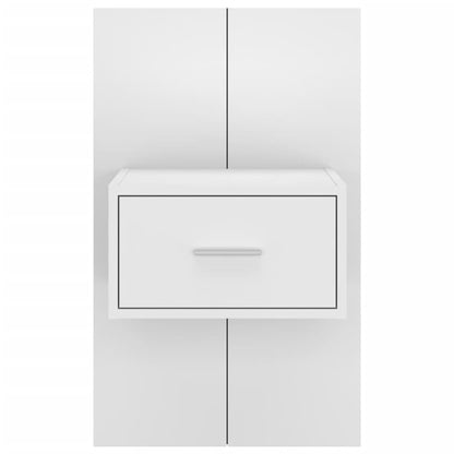 Wall-mounted Bedside Cabinets 2 pcs White