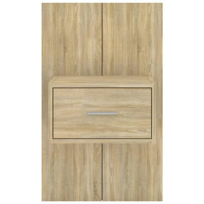 Wall-mounted Bedside Cabinets 2 pcs Sonoma Oak