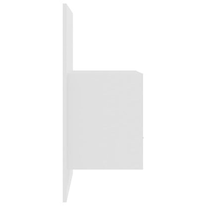 811019 vidaXL Wall-mounted Bedside Cabinet High Gloss White