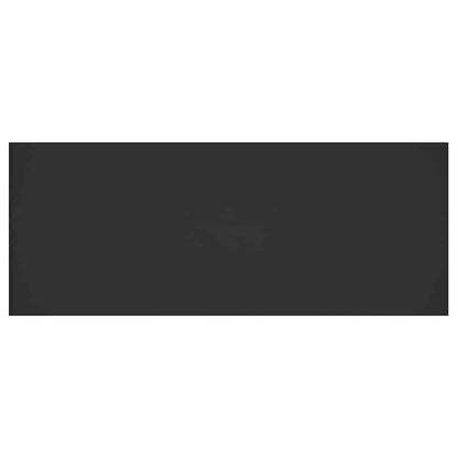 Bed Headboard | Black | Engineered wood | Double | Decorative Inlays