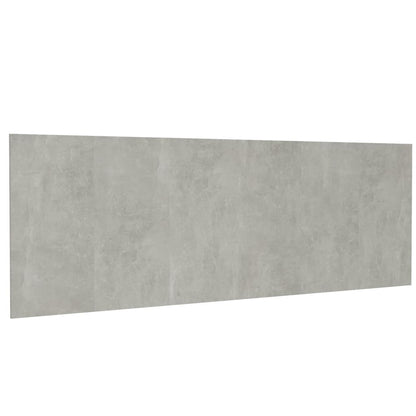 Wall Headboard | Concrete Grey | Engineered Wood | 240 x 1.5 x 80 cm