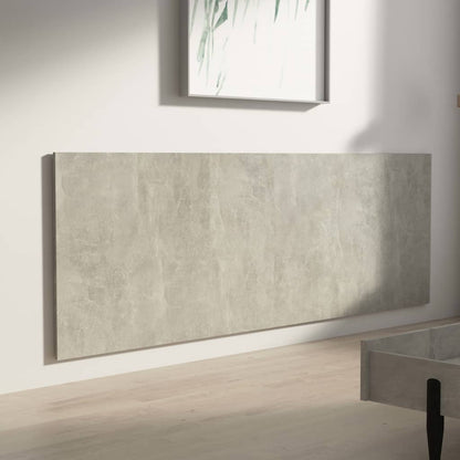 Wall Headboard | Concrete Grey | Engineered Wood | 240 x 1.5 x 80 cm