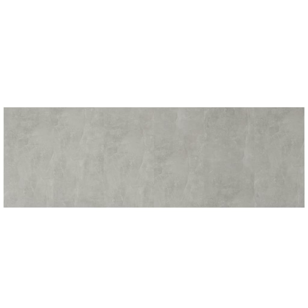 Wall Headboard | Concrete Grey | Engineered Wood | 240 x 1.5 x 80 cm