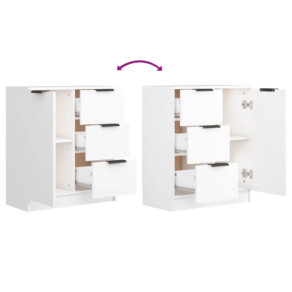 Sideboard White Engineered Wood