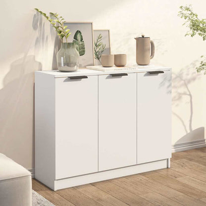 Sideboard White 90,5x30x70 cm Engineered Wood