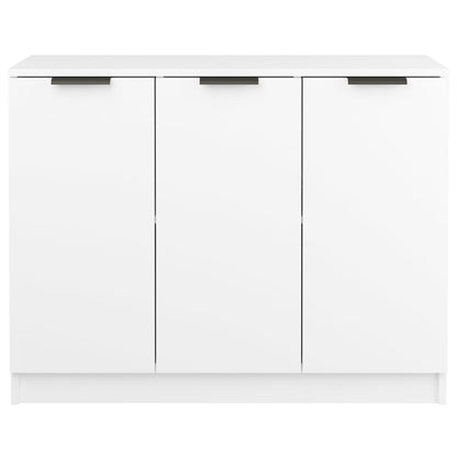 Sideboard White 90.5x30x70 cm Engineered Wood