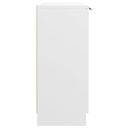 Sideboard White 90.5x30x70 cm Engineered Wood