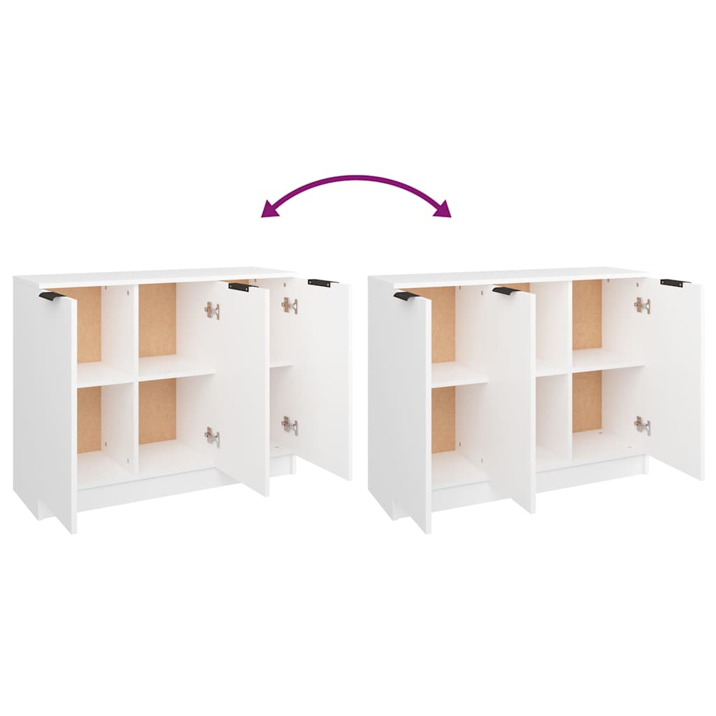 Sideboard White 90,5x30x70 cm Engineered Wood