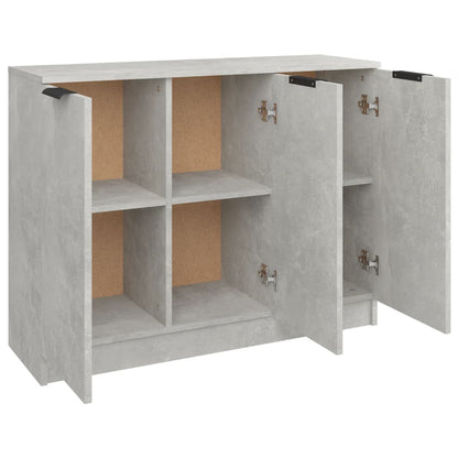 Sideboard Concrete Grey 90.5x30x70 cm Engineered Wood