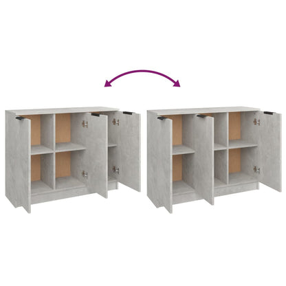 Sideboard Concrete Grey 90.5x30x70 cm Engineered Wood