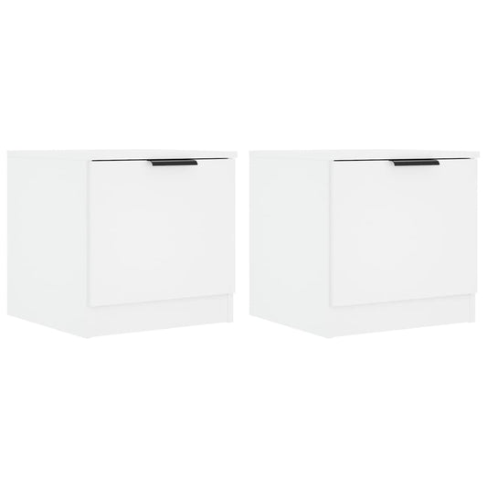 Bedside Cabinets 2 pcs White 40x39x40 cm