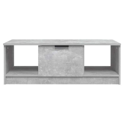 Coffee Table Concrete Grey 102x50x36 cm Engineered Wood