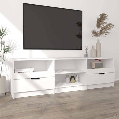 TV Cabinet White 150x33,5x45 cm Engineered Wood