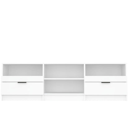 TV Cabinet | White | Engineered Wood | Medium | TV Cabinet | Rectangular