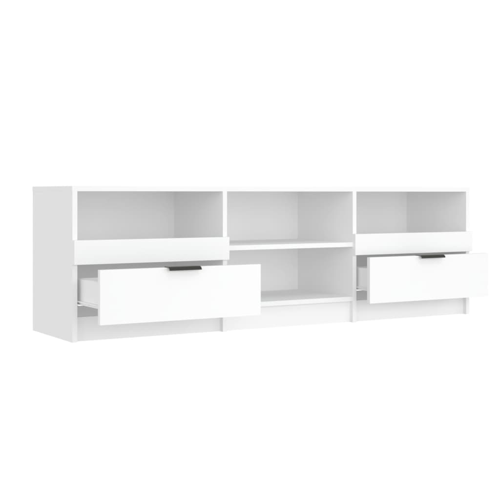 TV Cabinet | White | Engineered Wood | Medium | TV Cabinet | Rectangular