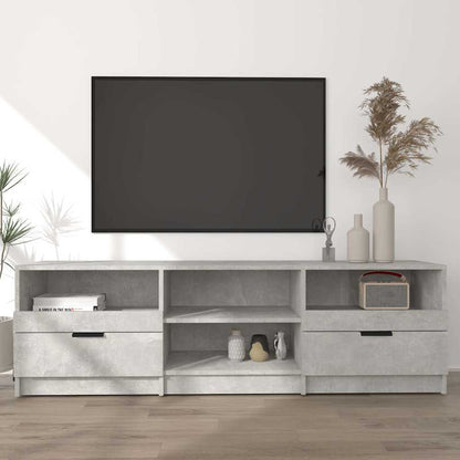 TV Cabinet Concrete Grey 150x33,5x45 cm Engineered Wood