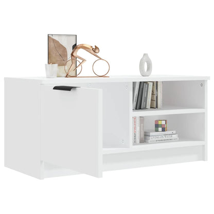 TV Cabinet White 80x35x36,5 cm Engineered Wood