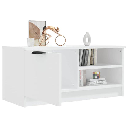 TV Cabinet White 80x35x36,5 cm Engineered Wood