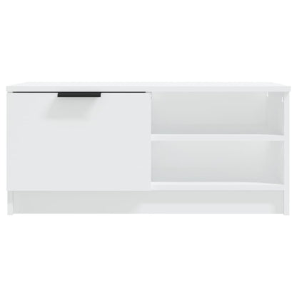 TV Cabinet White 80x35x36,5 cm Engineered Wood